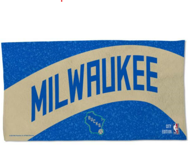 NBA City Edition Towel Milwaukee Bucks