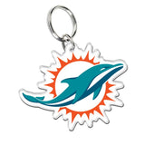 NFL Team Acrylic Key Ring Miami Dolphins