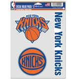 NBA Team Decal 3 Pack New York Knicks
