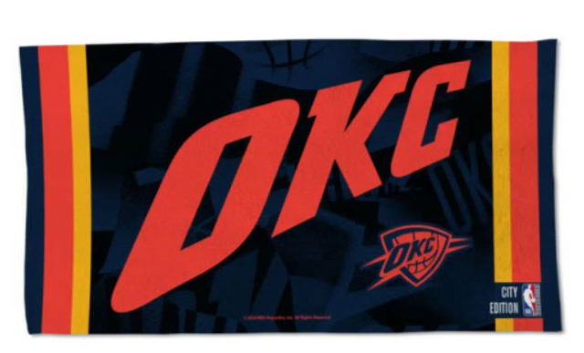 NBA City Edition Towel OKC Thunder