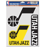 NBA Team Decal 3 Pack Utah Jazz