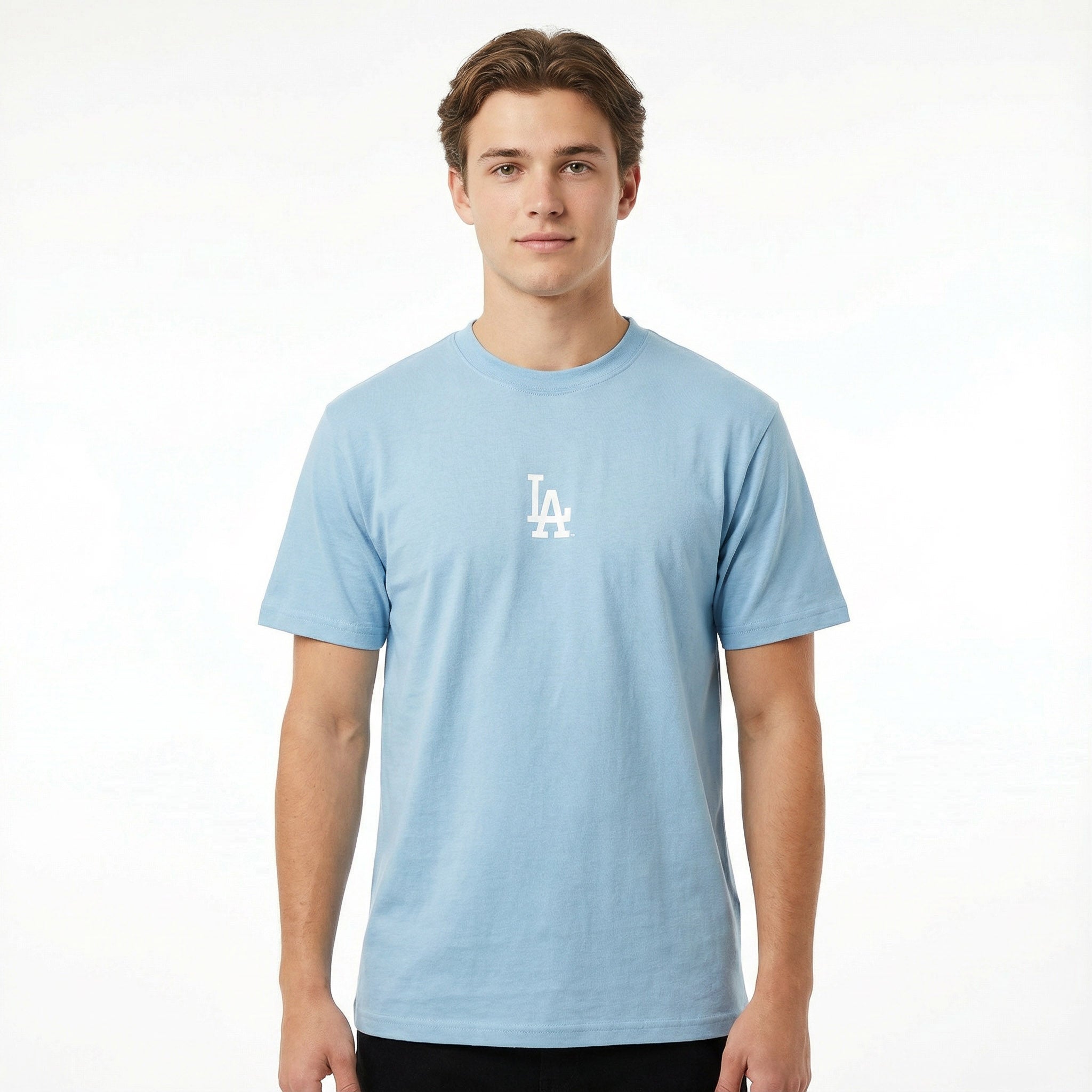 Majestic MLB Gel Logo Tee Los Angeles Dodgers Baby Blue
