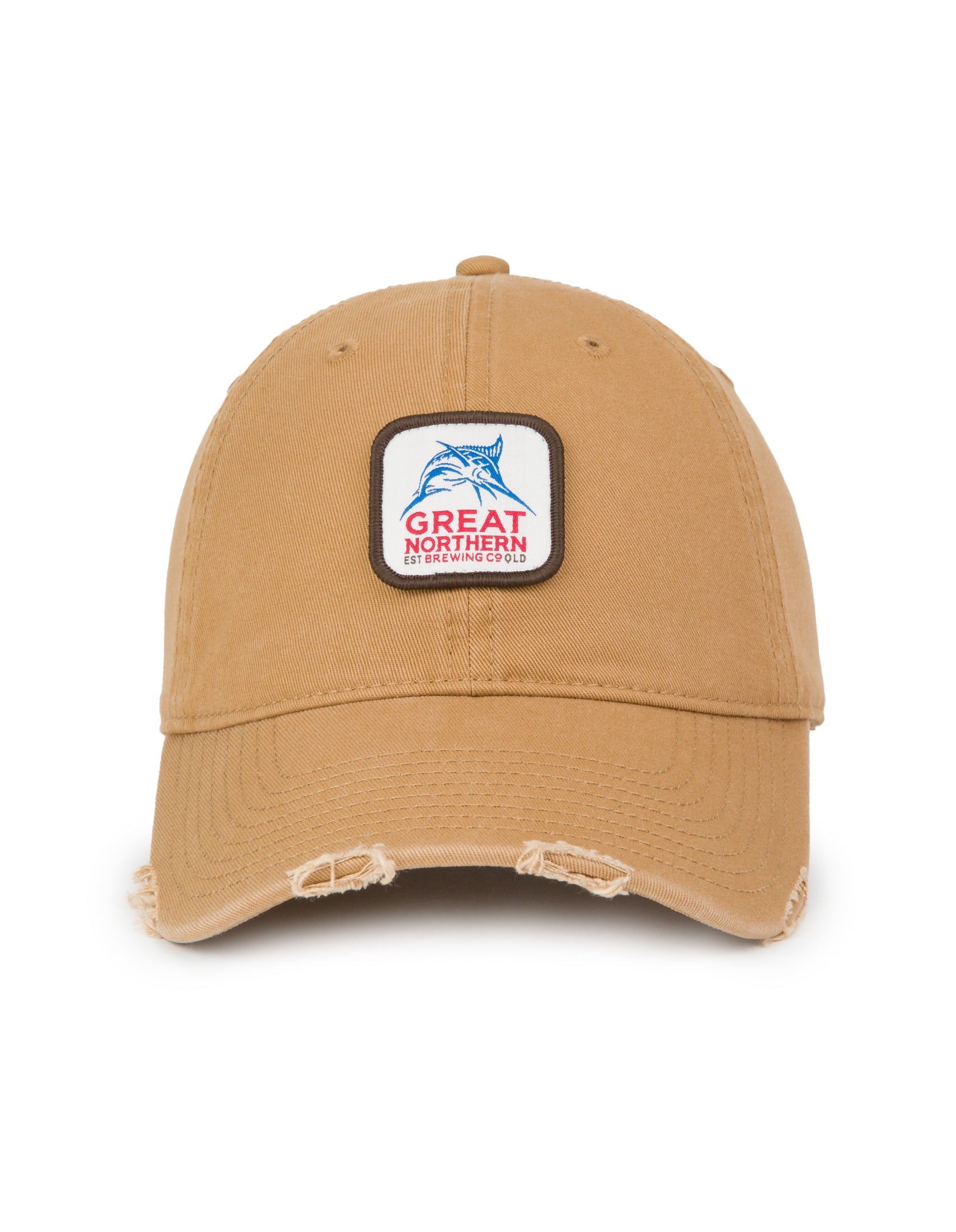 American Needle Great Northern Front Patch Distressed Ball Park Dark Sand