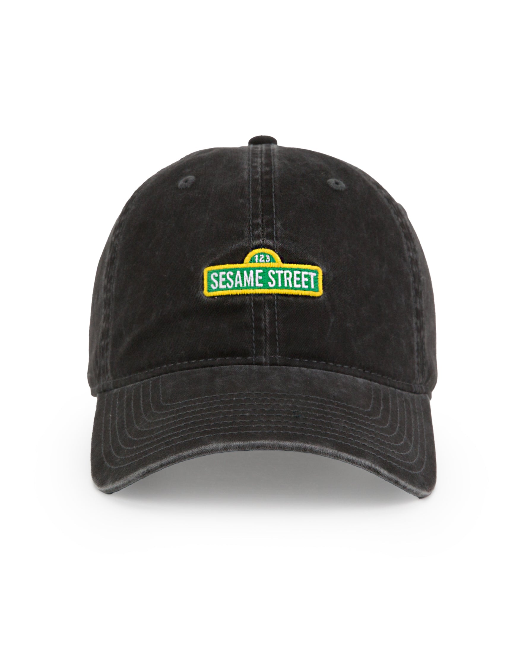 American Needle Sesame Street Logo Ball Park Washed Black