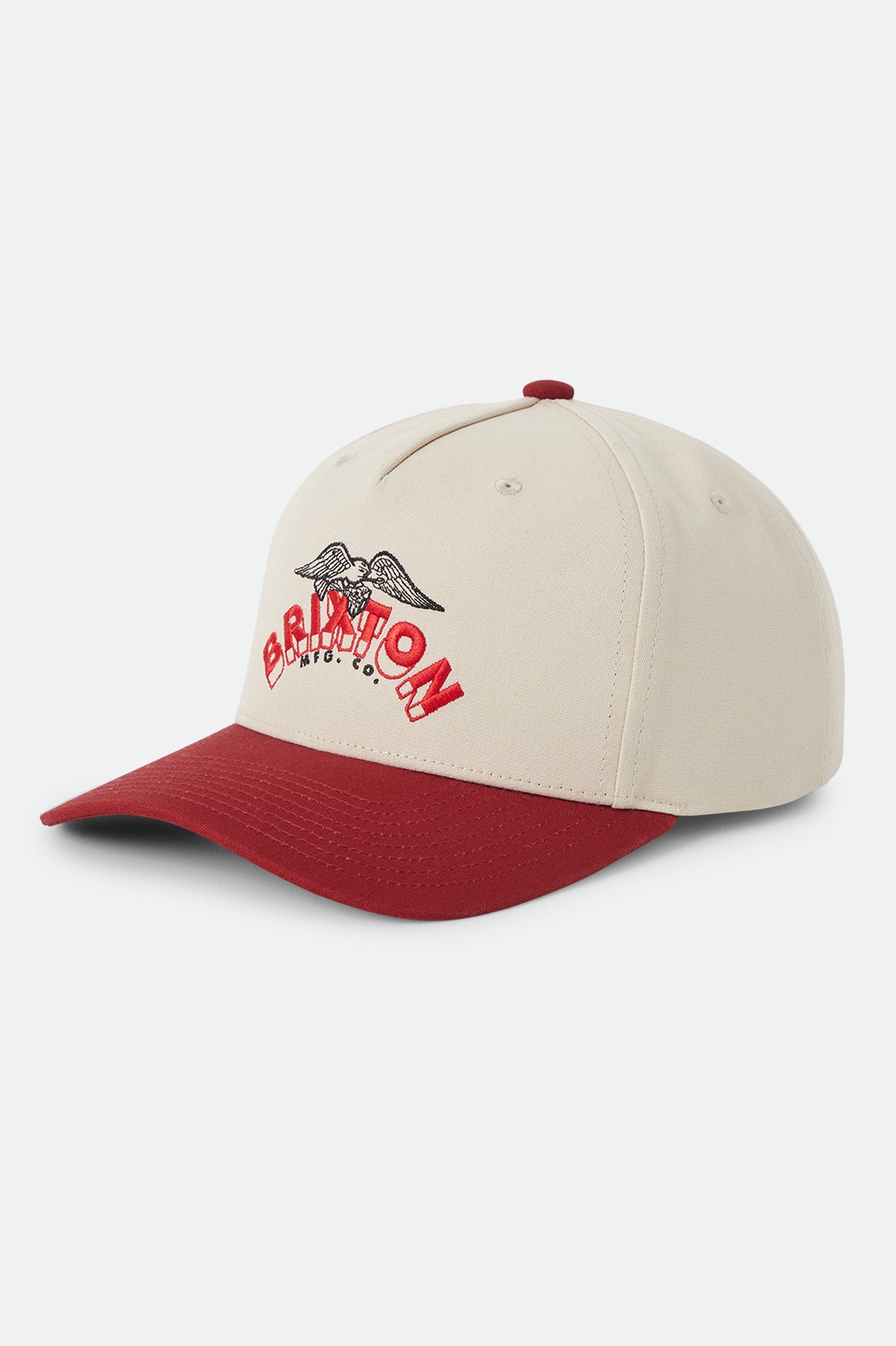 Brixton Banner Snapback Whitecap/Dark Brick