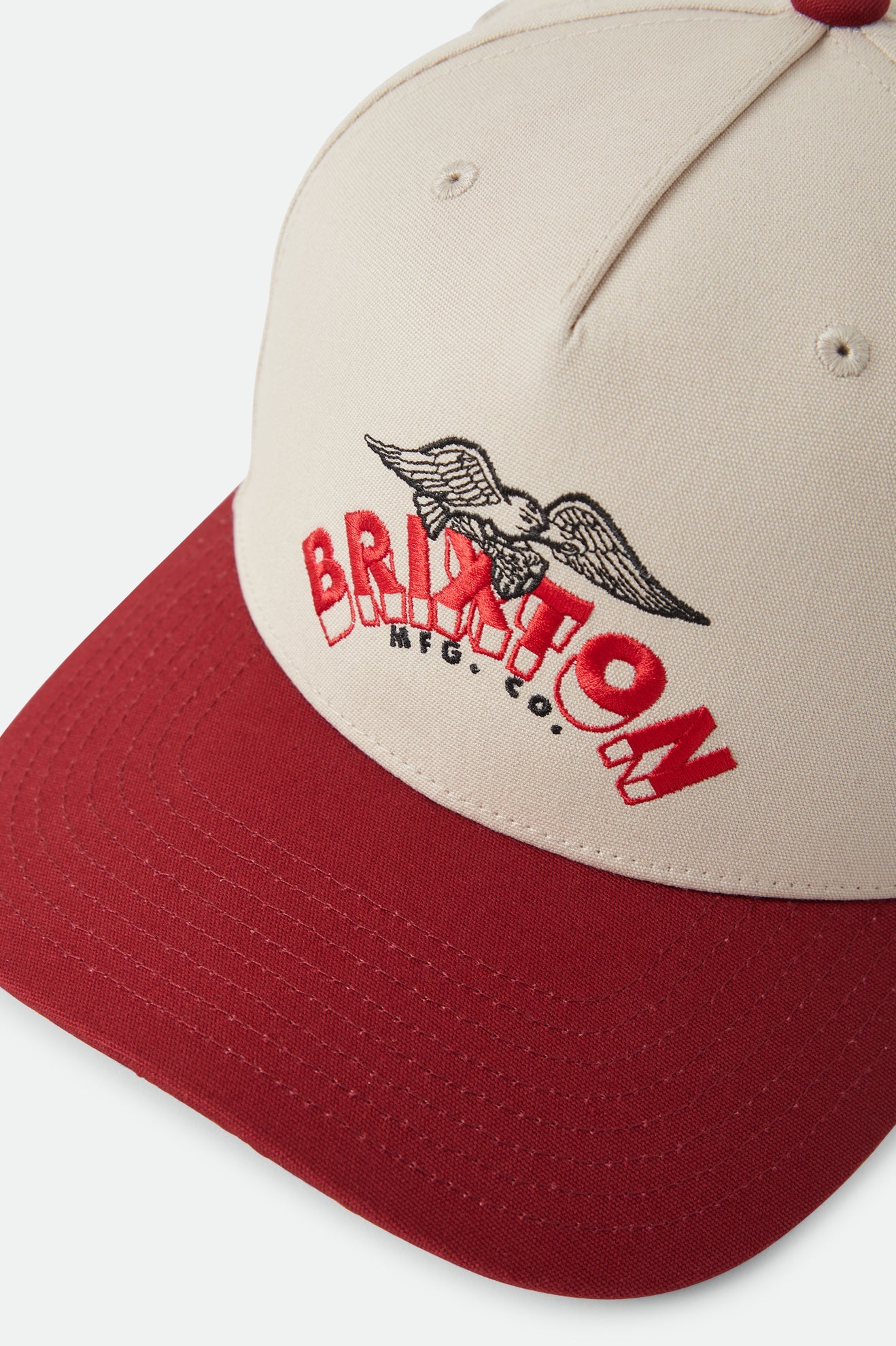 Brixton Banner Snapback Whitecap/Dark Brick
