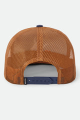 Brixton Barren Trucker Navy/Brown Sugar