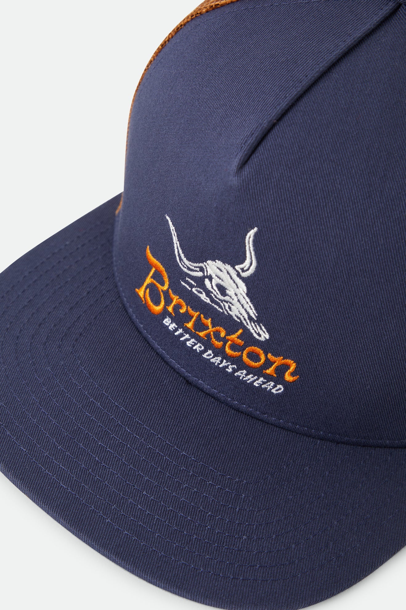 Brixton Barren Trucker Navy/Brown Sugar