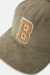 Brixton Big B MP Cap Dark Olive Corduroy
