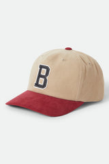 Brixton Big B MP Cap Sand/Burgundy