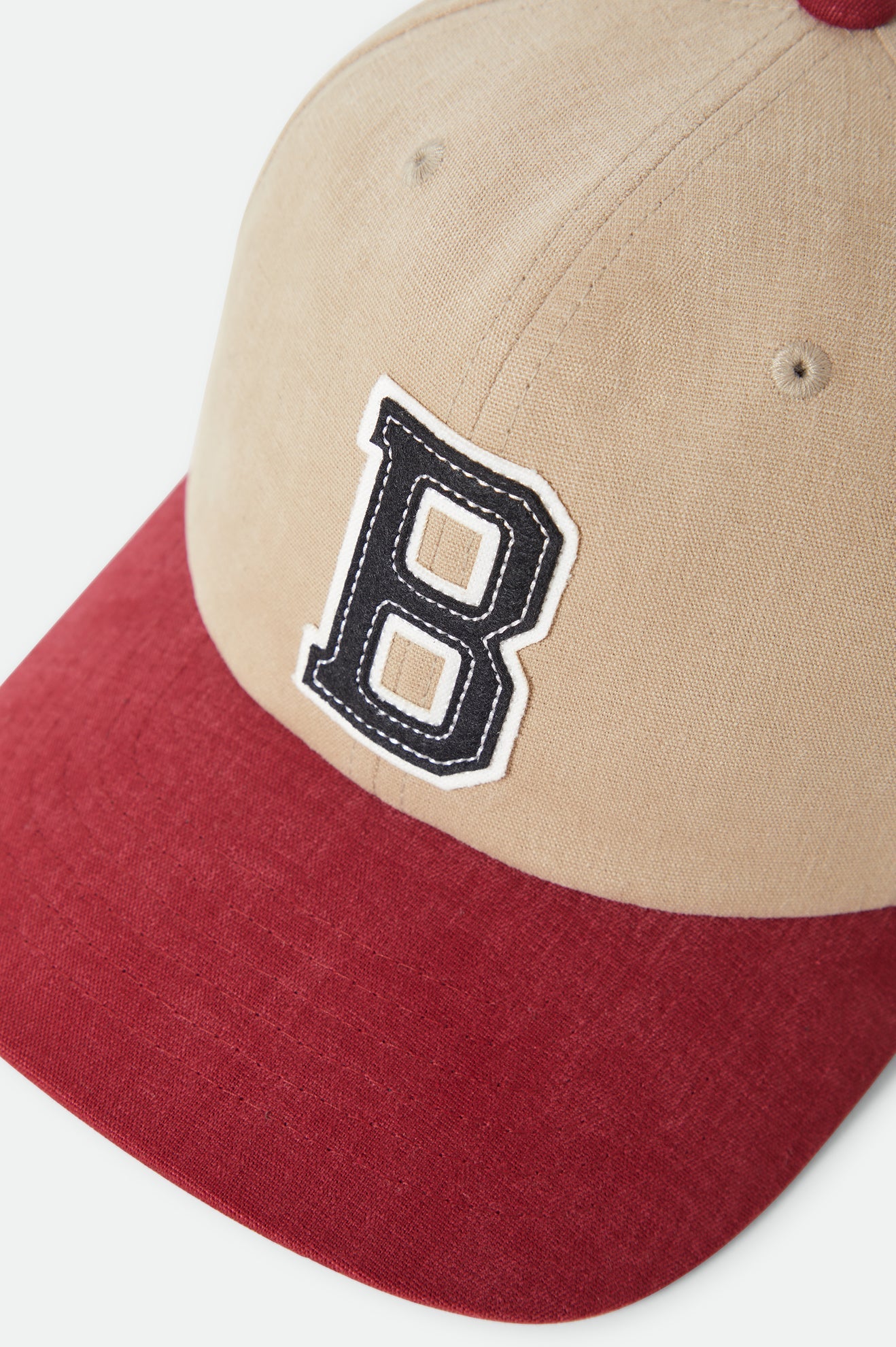 Brixton Big B MP Cap Sand/Burgundy