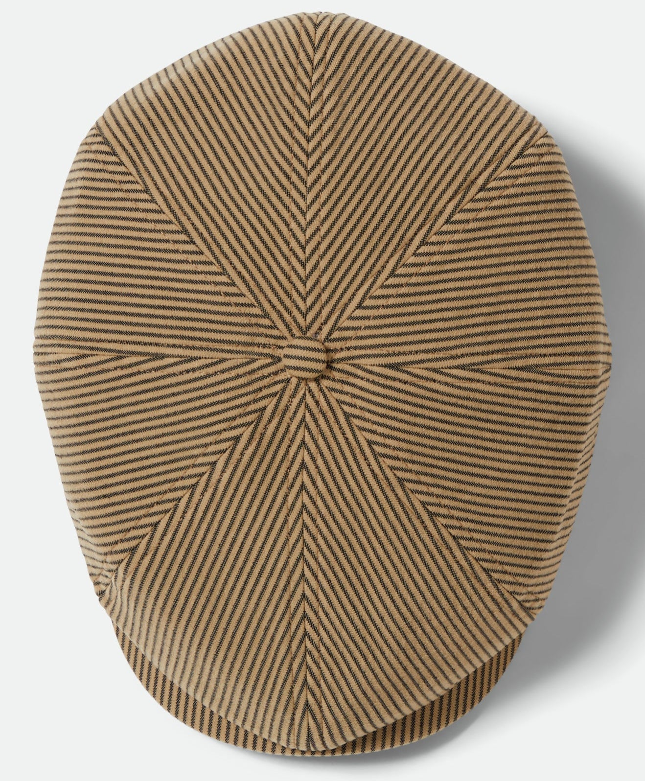 Brixton Brood Snap Cap Dark Tan/Black Hickory Stripe