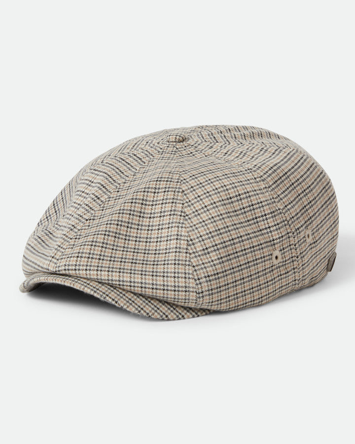 Brixton Brood Snap Cap Lightweight Off White/Black/Grey Houndstooth