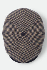 Brixton Brood Snap Cap Navy/Sand Houndstooth