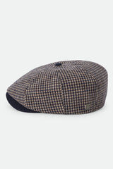 Brixton Brood Snap Cap Navy/Sand Houndstooth