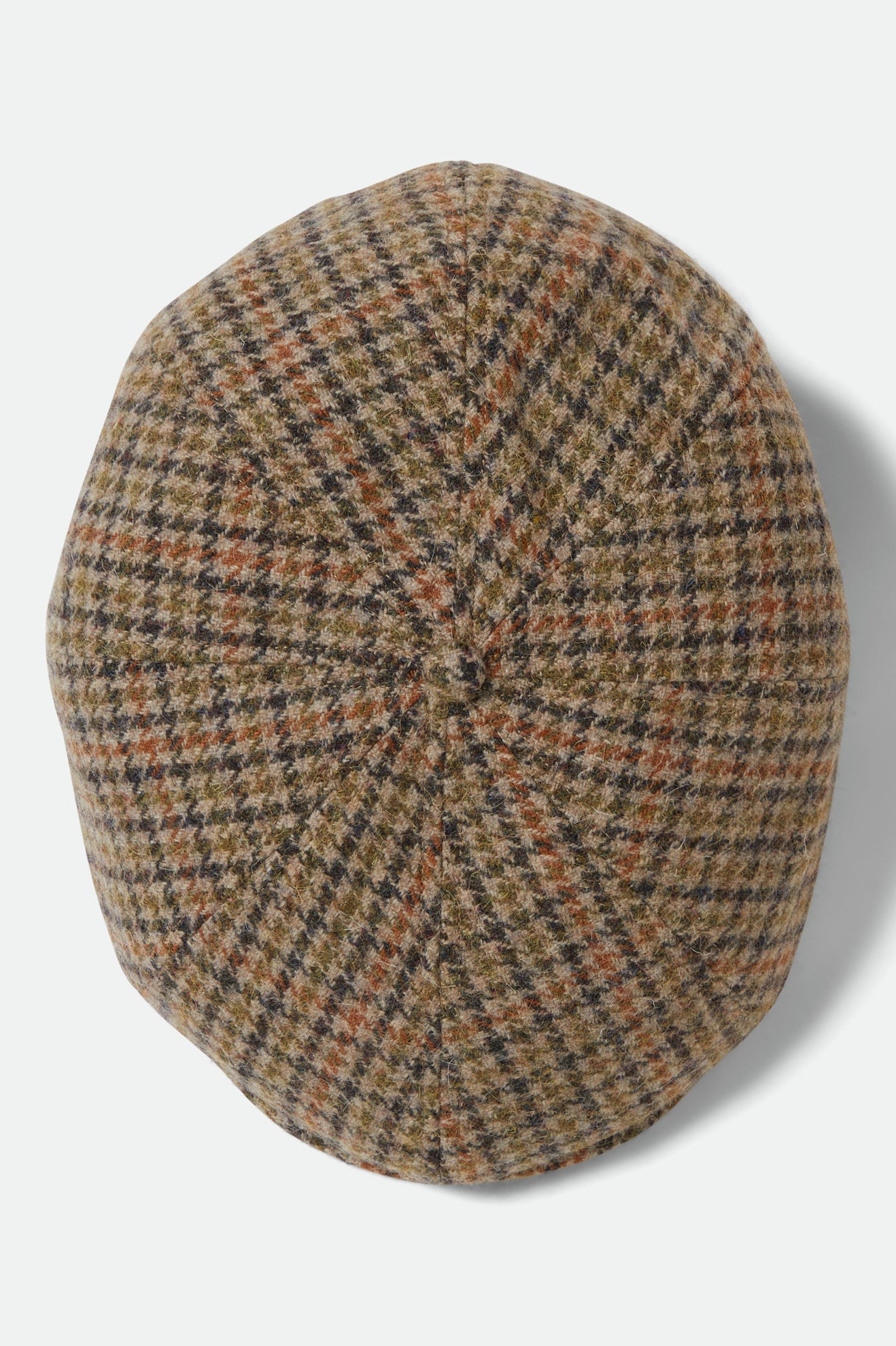 Brixton Brood Snap Cap Oatmeal/Charcoal Houndstooth