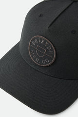 Brixton Crest C MP Snapback Black/Black