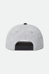 Brixton Crest C MP Snapback Heather Grey/Black