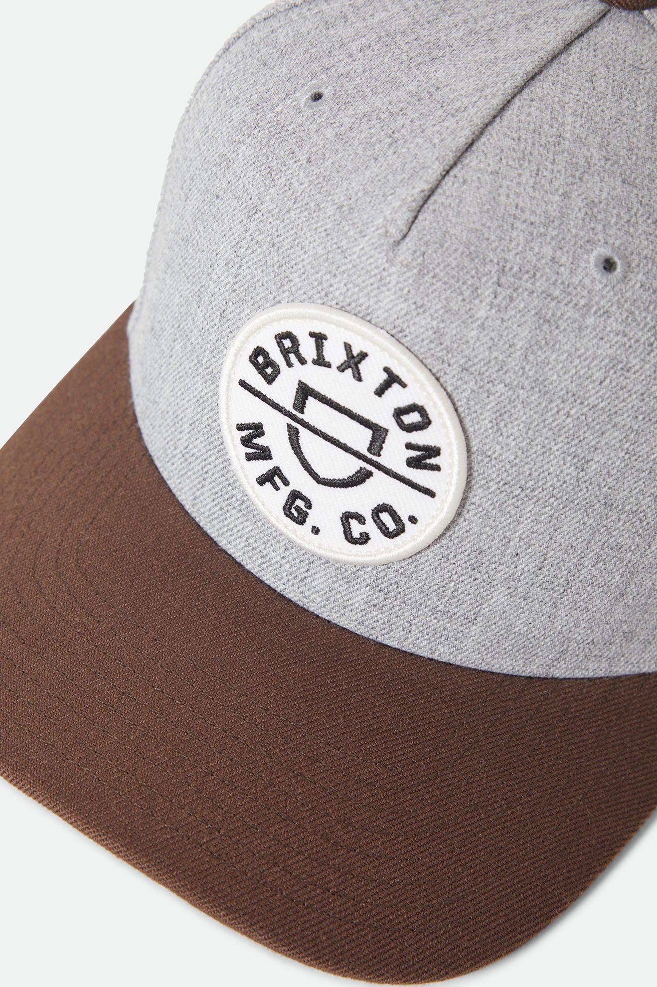 Brixton Crest C MP Snapback Heather Grey/Pinecone Brown