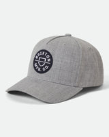 Brixton Crest C MP Snapback Light Heather Grey/Light Heather Grey
