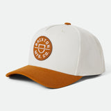 Brixton Crest C MP Snapback Washed Copper/Off White