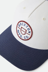 Brixton Crest C MP Snapback Wax Paper/Navy