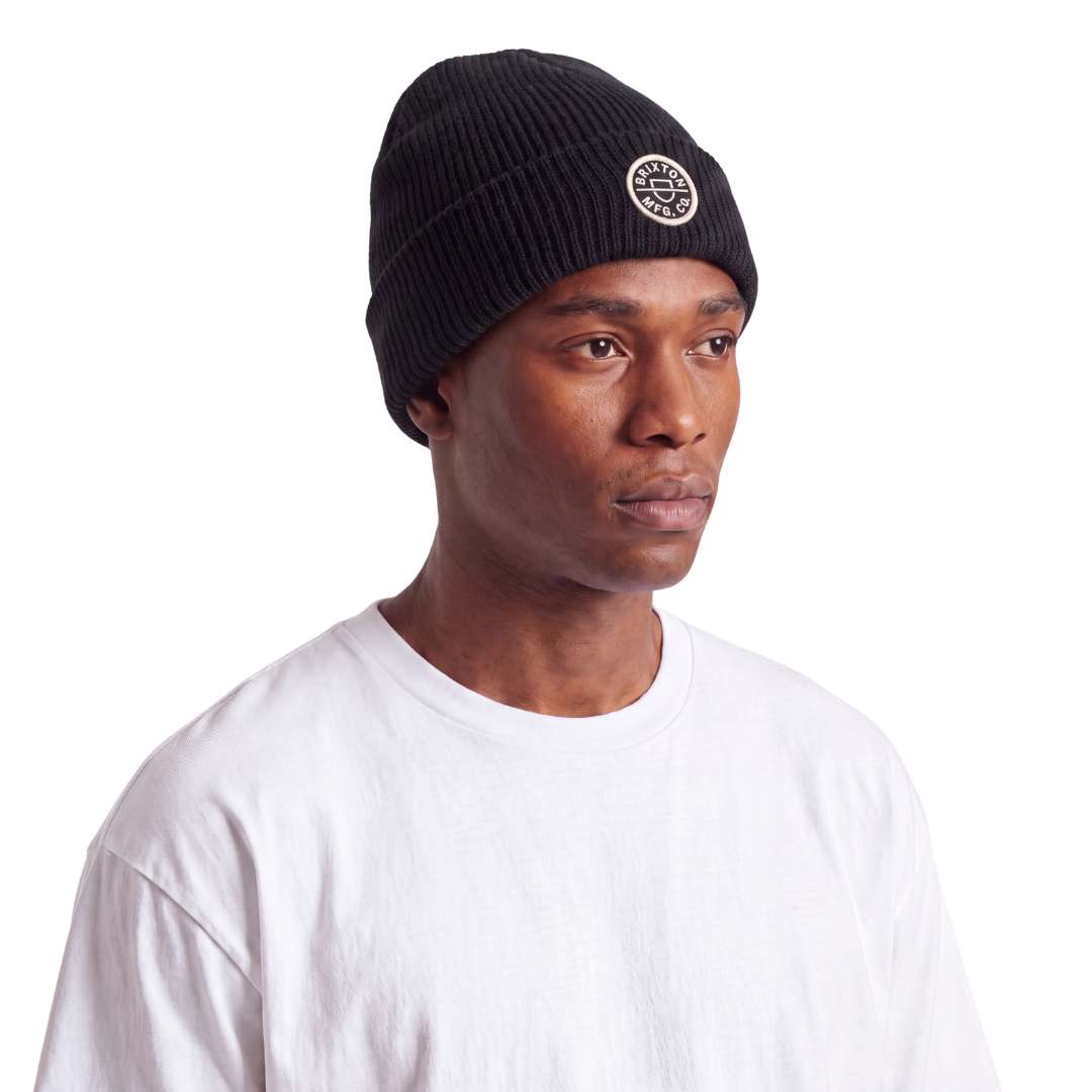 Brixton Crest Mini Logo Beanie Black