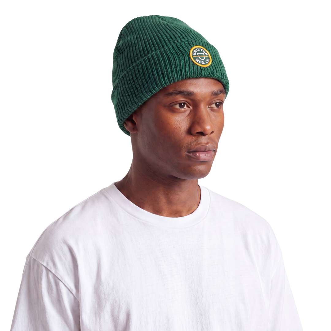 Brixton Crest Mini Logo Beanie Primal Green
