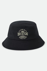 Brixton Current Packable Bucket Hat Black