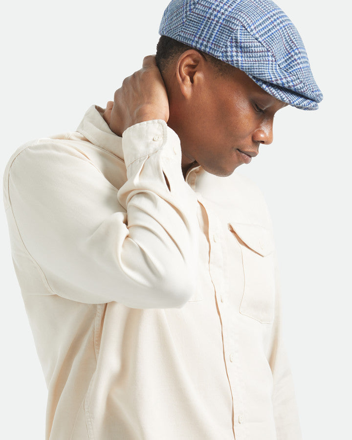 Brixton Hooligan Light Weight Snap Cap Celadon Green/Royal Plaid