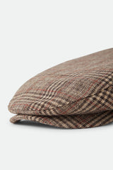 Brixton Hooligan Snap Cap Brown/Tan/Red Plaid