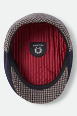 Brixton Hooligan Snap Cap Navy/Sand Houndstooth