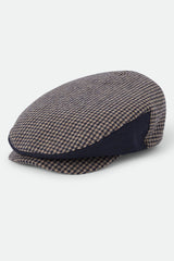 Brixton Hooligan Snap Cap Navy/Sand Houndstooth
