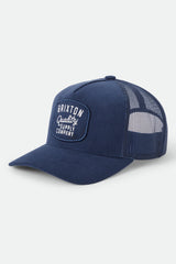 Brixton Hubal C MP Trucker Cap Dark Navy Corduroy