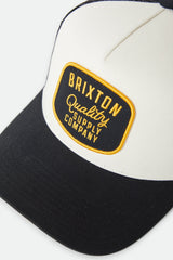 Brixton Hubal MP Trucker Cap Black/Off White/Black