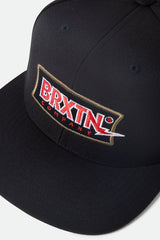 Brixton Lightning Snapback Black