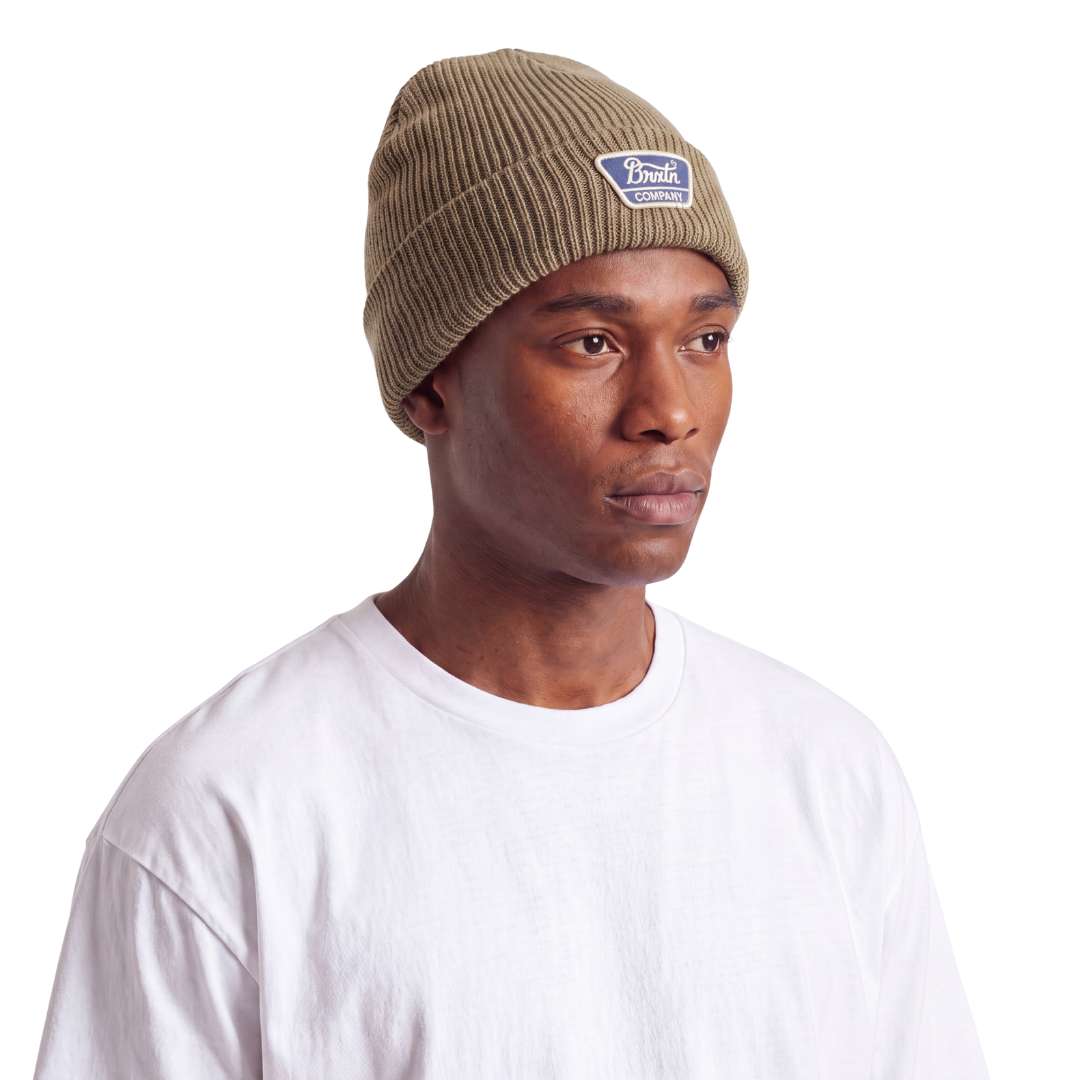Brixton Linwood Mini Logo Beanie Timeless Taupe