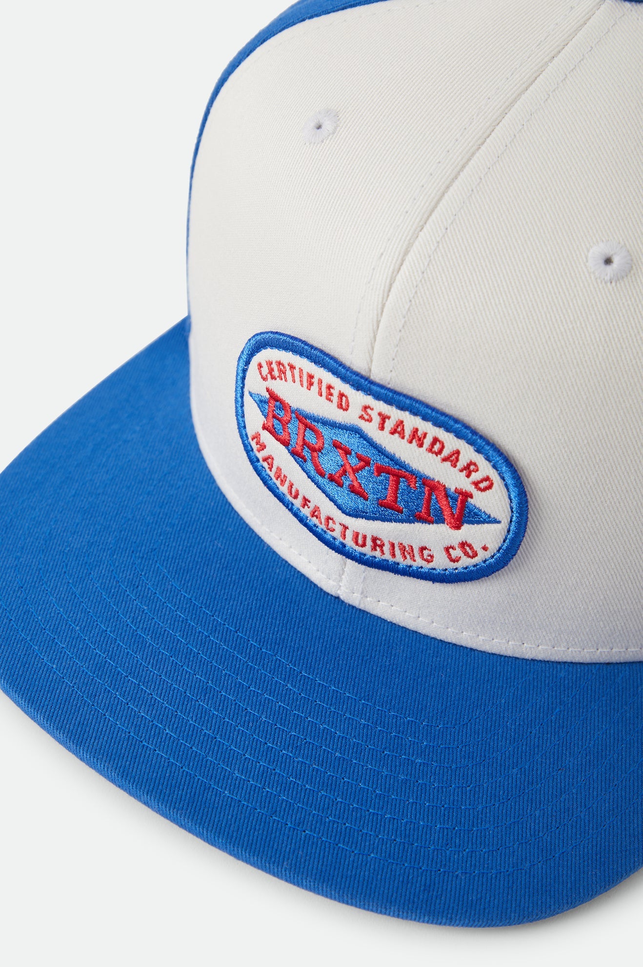 Brixton Meyers Snapback Off White/Electric Indigo