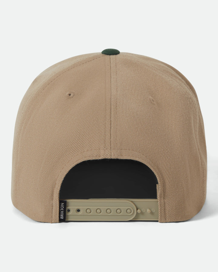 Brixton Oath III Snapback Khaki/Primal Green