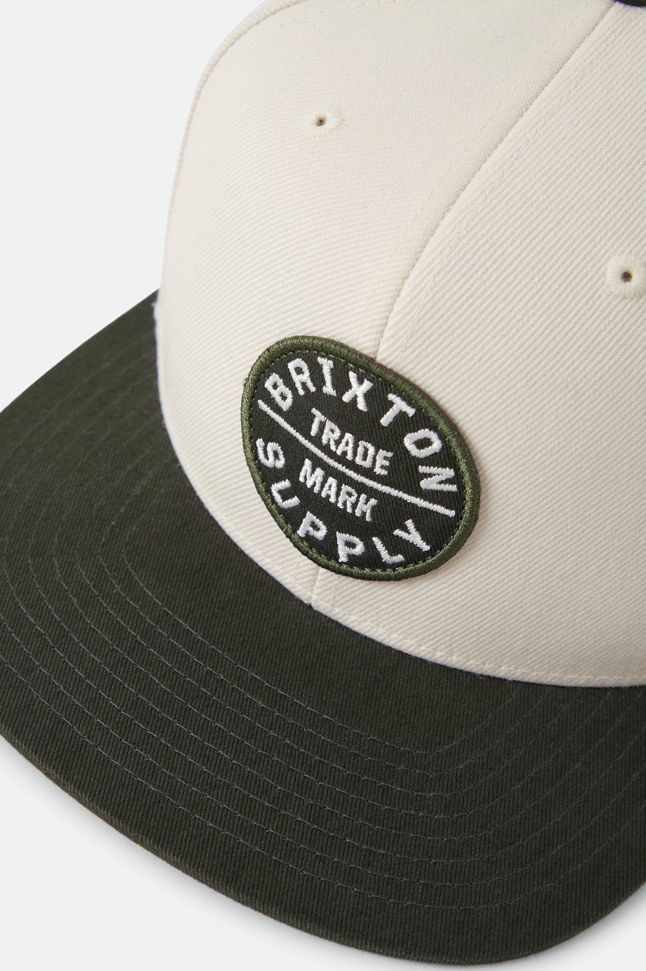 Brixton Oath III Snapback Wax Paper/Dark Olive
