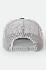 Brixton Oath MP Trucker Cap Blue Chambray/White