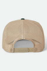 Brixton Oath MP Trucker Cap Blue Off White/Primal Green/Sand