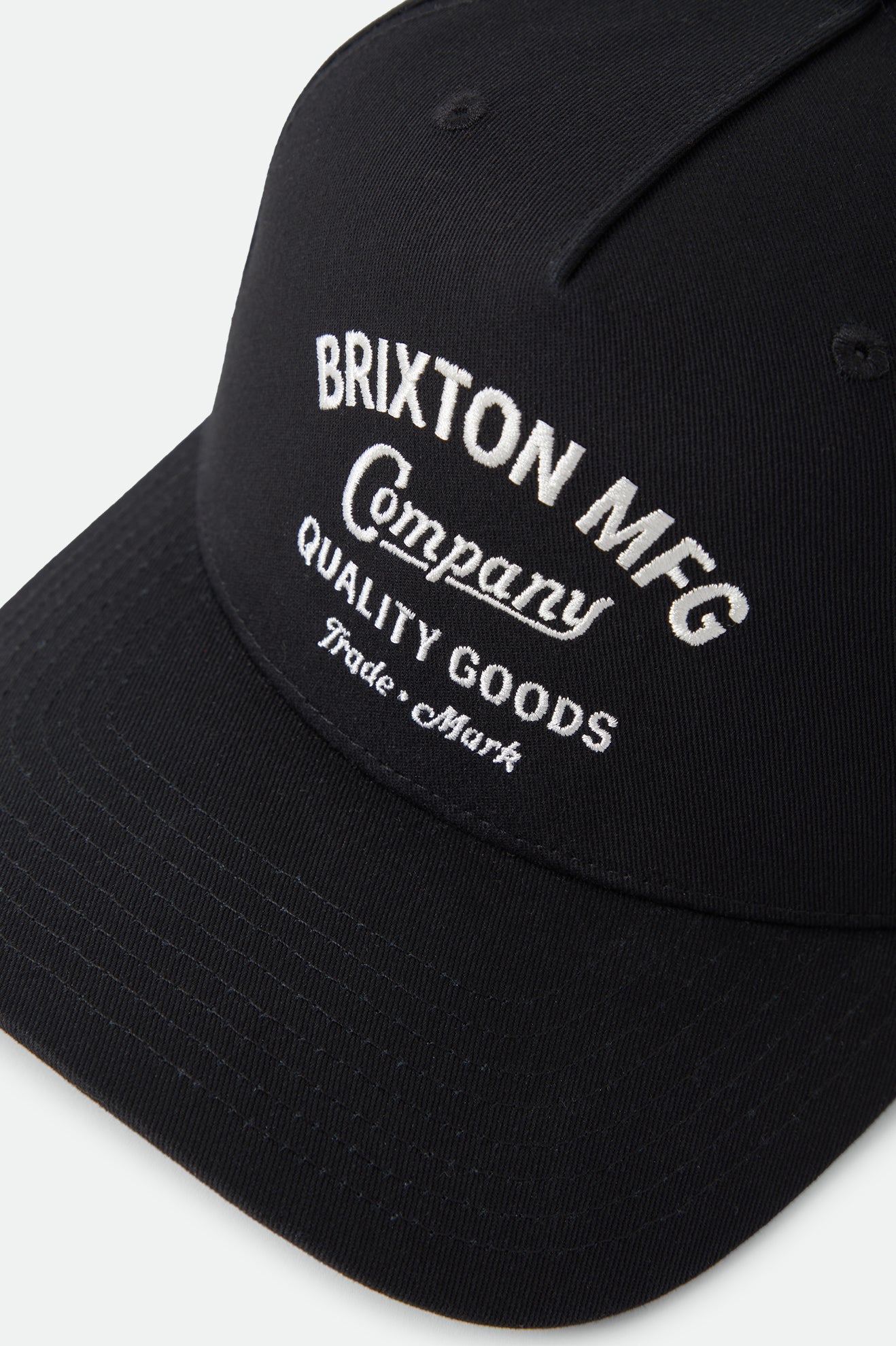 Brixton Stratton Snapback Black