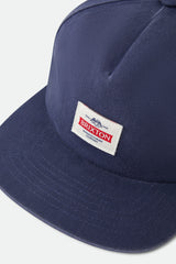 Brixton Trademark Snapback Washed Navy