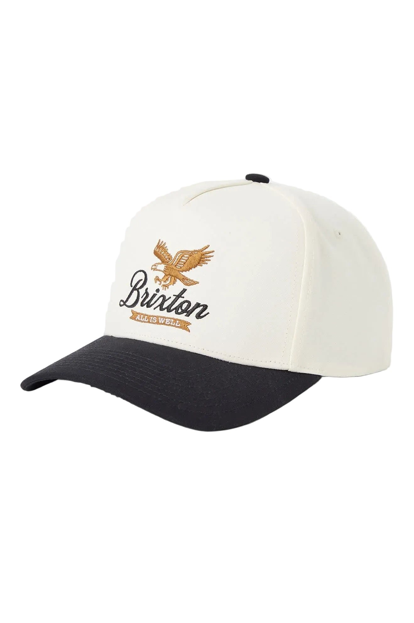 Brixton Well MP Snapback White Cap/Black