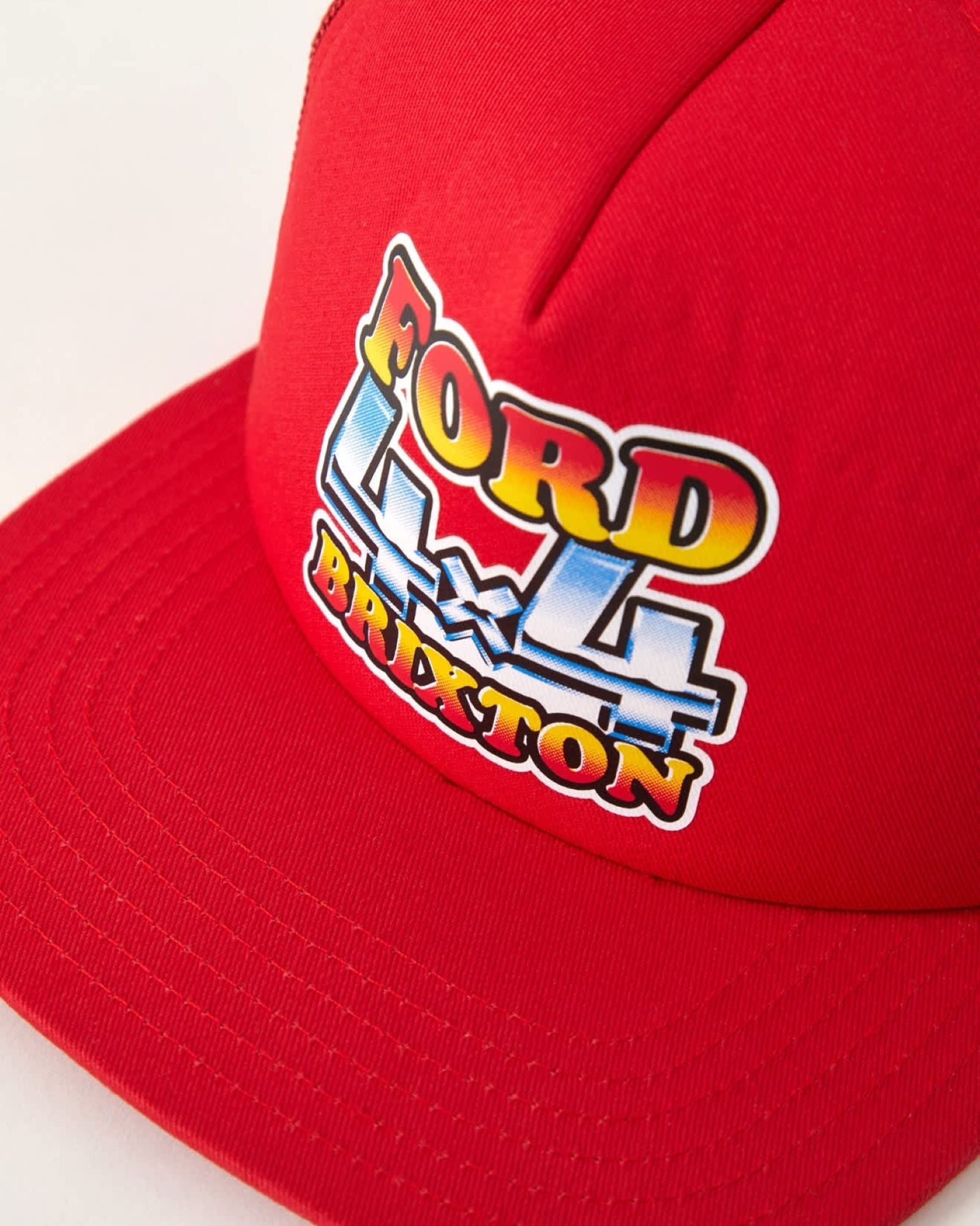Brixton X Ford 4X4 Chrome Trucker Cap Rangoon Red
