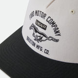 Brixton X Ford Mustang Snapback Wimbledon White/Burnt Rubber
