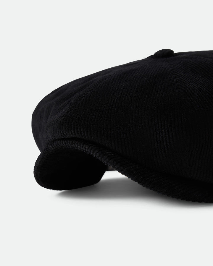 Brixton Brood Baggy Snap Cap Black Corduroy