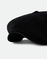 Brixton Brood Baggy Snap Cap Black Corduroy