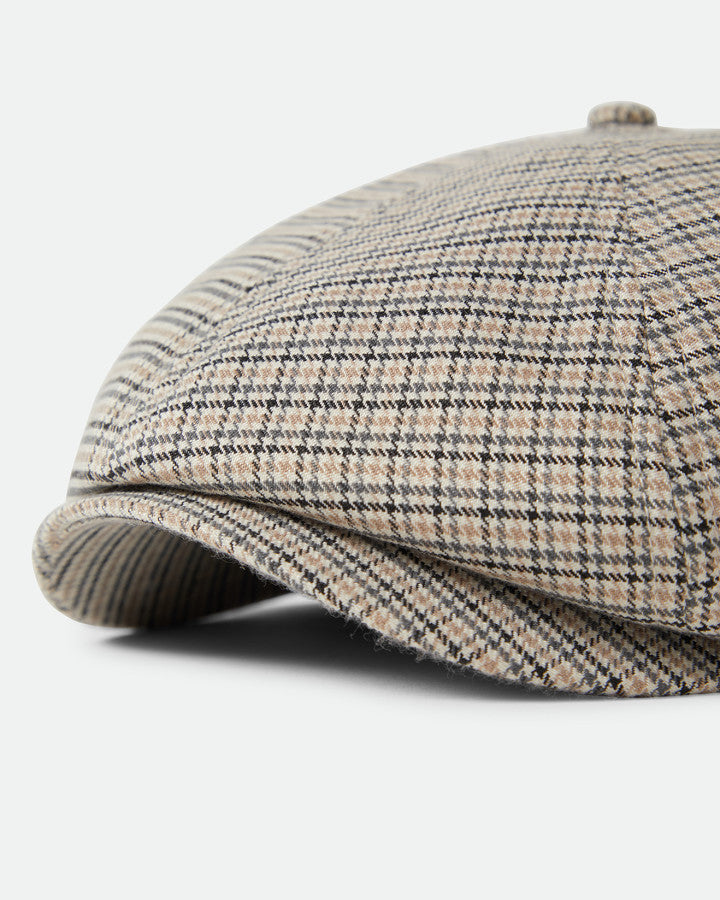 Brixton Brood Snap Cap Lightweight Off White/Black/Grey Houndstooth